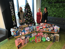 Shoosmiths Leeds office support the Junior Chamber International Christmas Appeal