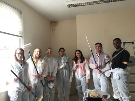 Thames Valley trainees get creative in painting local charity’s office space